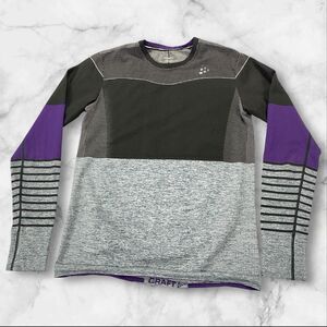 Craft Sports Wear Shirt Womens L Fuseknit Comfort Base Layer Long Sleeve Thermal